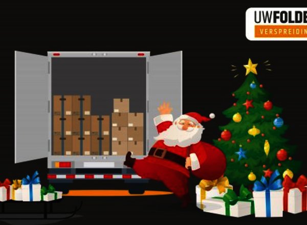 Verspreid uw kerstfolder